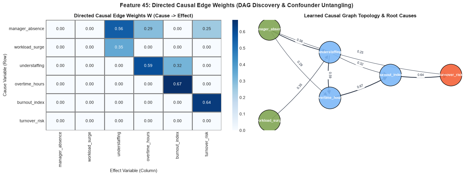 Directed Causal Edge Weights NOTEARS DAG Discovery